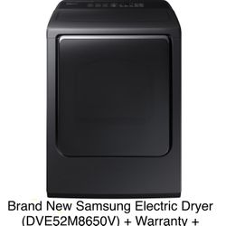 Brand New in box - Samsung 74 cu ft Capacity DOE Electric Dryer + Receipt + Warranty