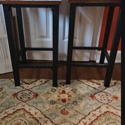 Set Of Two BAR STOOLS  METAL  Still Available 