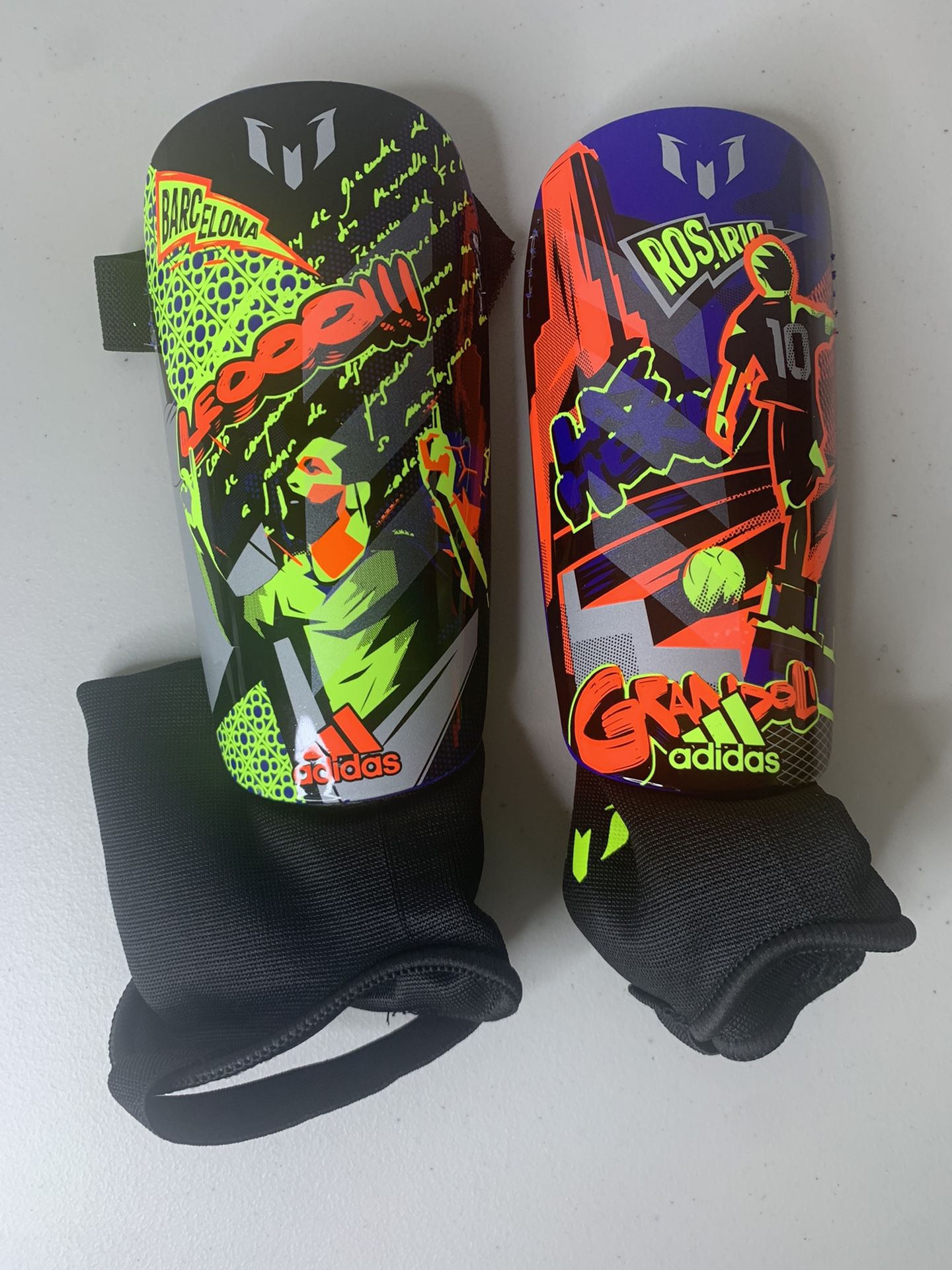 Adidas Messi Match Youth Soccer Futbol Shin Guards Size Large Junior Style