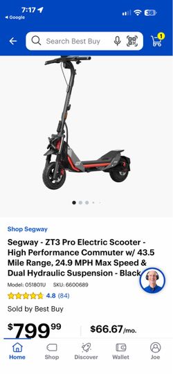 Segway ZT3 Pro Electric Scooter – Black