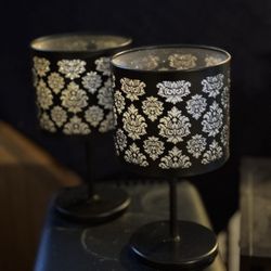 PartyLite Forbidden Fruit Boudoir Lamps set Of 2