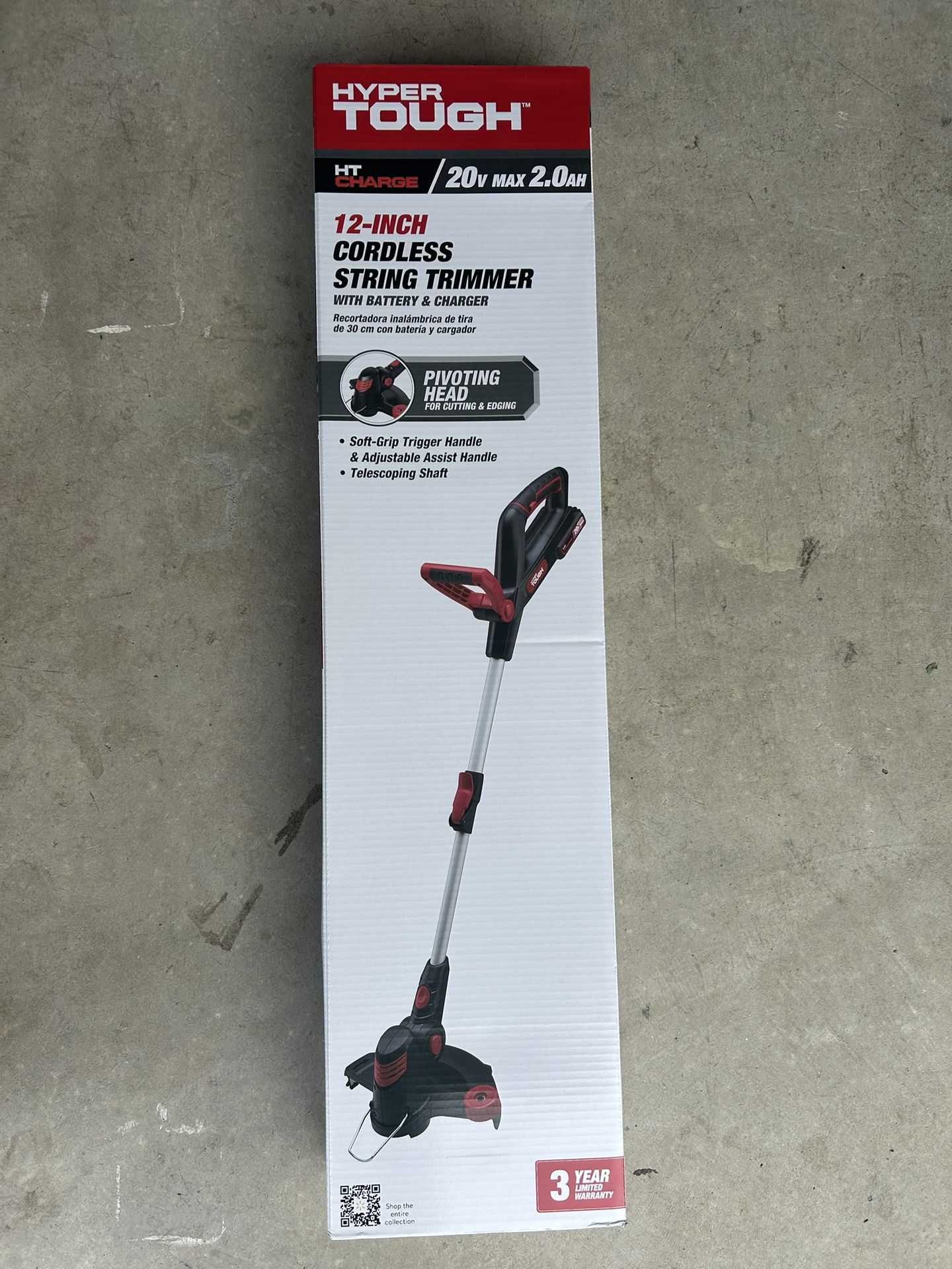 Hyper Tough 20V Max Cordless 12-inch String Trimmer