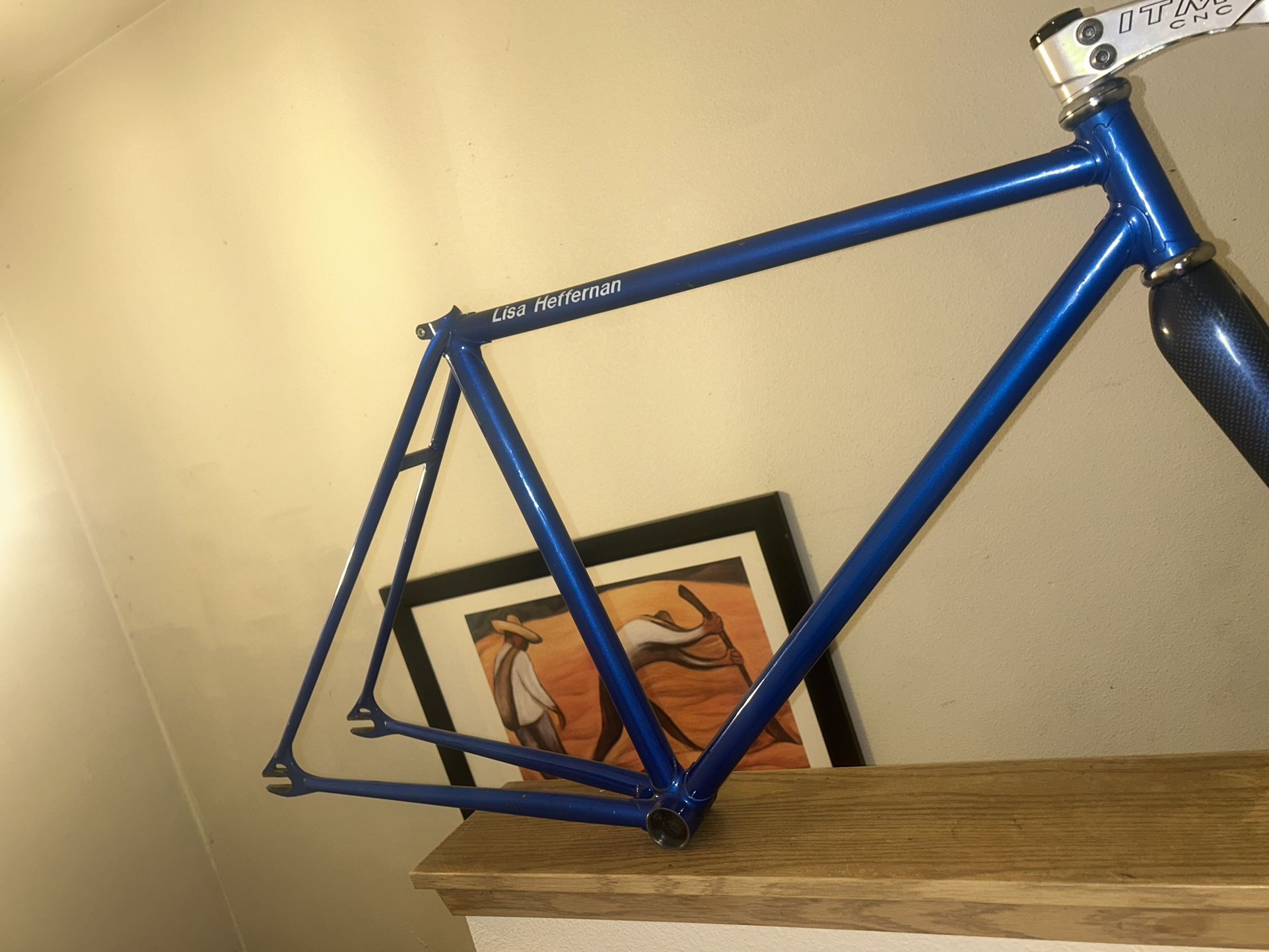 Vintage Track Bicycle Frame Set Tange 1” NJs Messenger Pista fixed Gear 51 cm 48