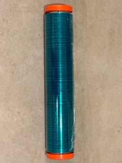 Teal Moving Stretch Wrap with Built-in Rotating Handles - Heavy Duty Packing Film (Barely Used)