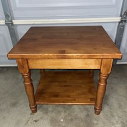 Nutmeg Wood End Table