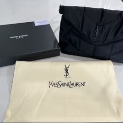 Black Nylon Puffer Bag