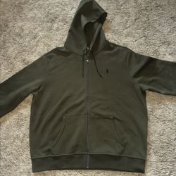 Polo Ralph Lauren Men’s Double‑Knit Hoodie + Sweatpants Set – Olive Green – Brand New with Tags