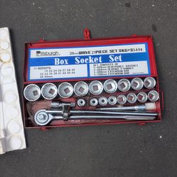 Pittsburgh box socket set 20mm drive 21 piece set