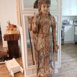 Wood statue