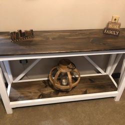 Rustic Farmhouse Console Tables