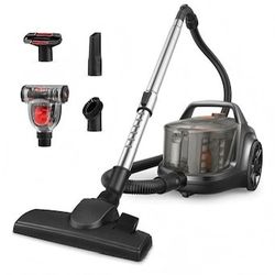 Aspiron Bagless Lightweight Canister Vacuum Cleaner Black