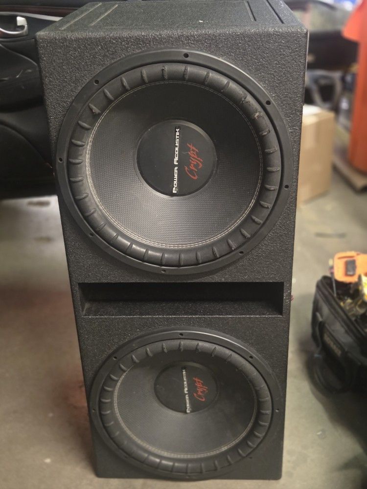 Two 15 Inch Power Accustic. In Box
