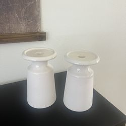 Set Of Ceramic Candle Holders $10