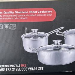 6 PCS STAINLESS STEEL COOKWARE SET