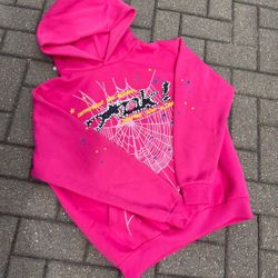 Pink Spider Hoodie
