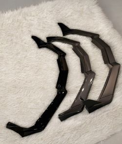 2020-25 Corvette C8 Z51 STG 3 Winglet Front Bumper Lip Splitter Gloss Black