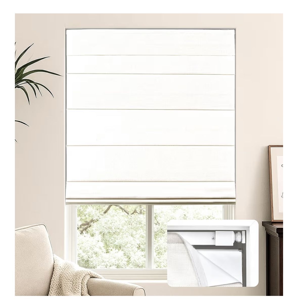 Cordless Roman blinds