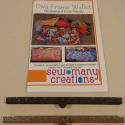 Diva Frame Wallet Sewing Pattern & 2 Metal Wallet Frames #2