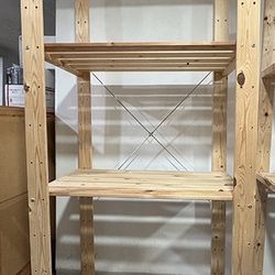 Two Pine Shelving Units - IKEA Ivar
