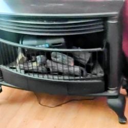 Fireplace, Cast iron , propane indoor fireplace. 