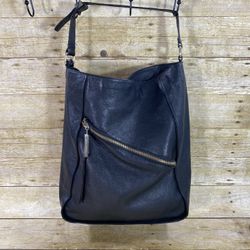 Kelsi Dagger Black Leather Large Tote Bag