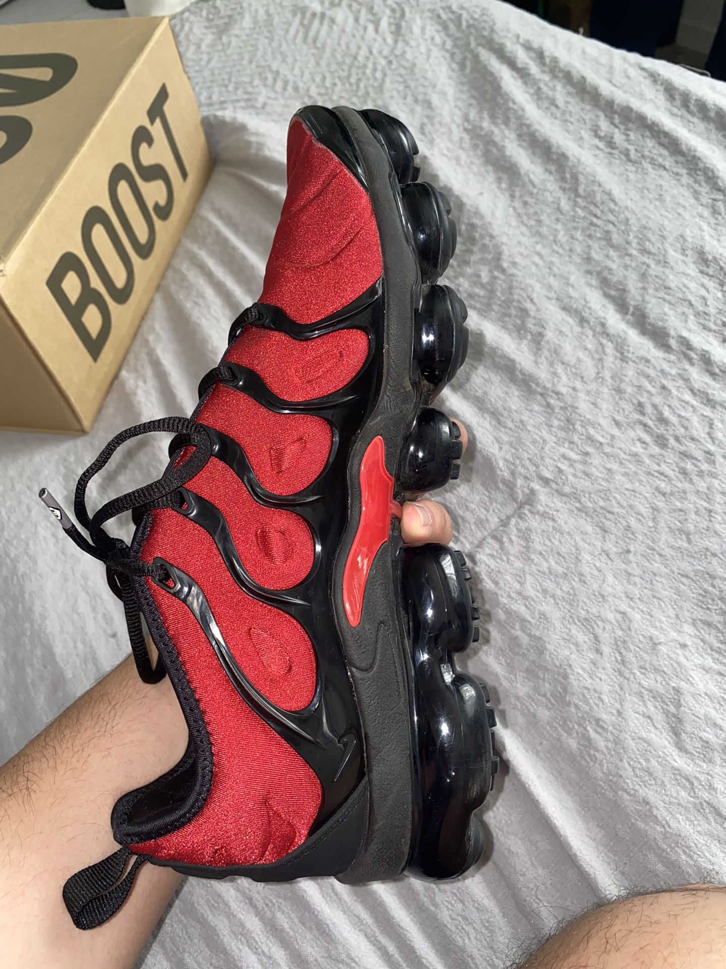 Nike vapormax university red mens hot sale