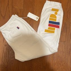 RALLY CLUB ROYAL WHITE SWEATPANTS