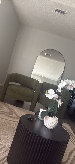 2 Sillones individuales color verde