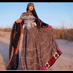 Beautiful Afghan Dress Size Small To Large $280