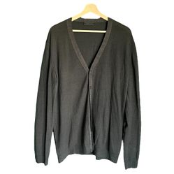 Prada Grey Cardigan Sweater 