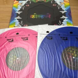 A Head Full Of Dreams Coldplay Blue And Pink Vinyl