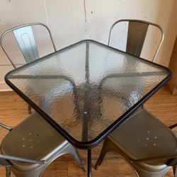 Glass Top tables 3 Units! 30x30”Tables only