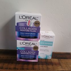Loreal Collagen Moisturizers & Eye Defense Eye Cream