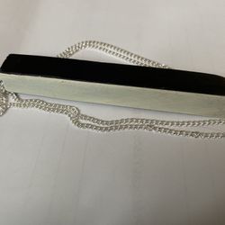 Pre 1900 Recycled Piano Keys Pendant (Authentic Ebony and Ivory)  