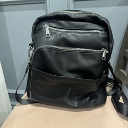 Girls Black Backpack 