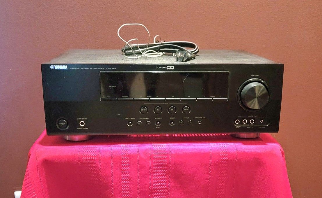 Yamaha RX-V565
Home theater receiver with HDMI switching and video upconversion, With The Remote