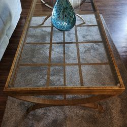 Bronze glass  table