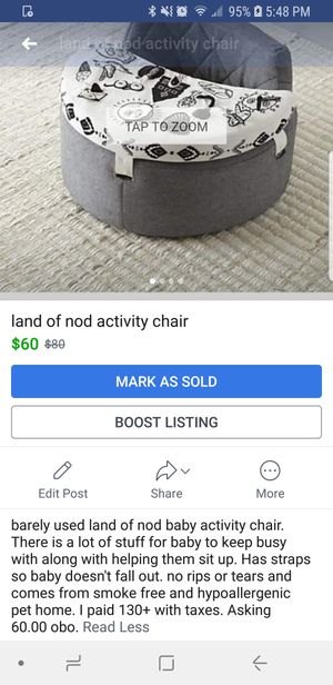 Land Of Nod Baby Activity Chair For Sale In Derby Ks Offerup
