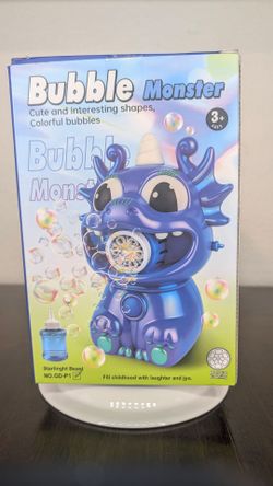 Bubble Monster Kids Bubble Machine Toy