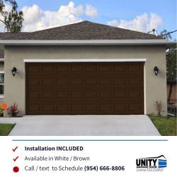 New Garage Door, 2 Cars Garage 16X7 Hurricane Rated (Installation INCLUDED)