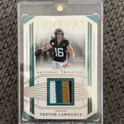 Trevor Lawerence NT Century Materials 4 COLOR PATCH /49🔥🔥