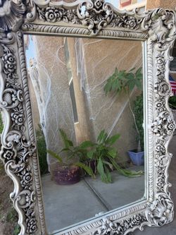 White wash mirror