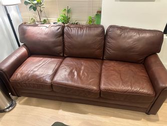 Brown Leather Sofa for Sale