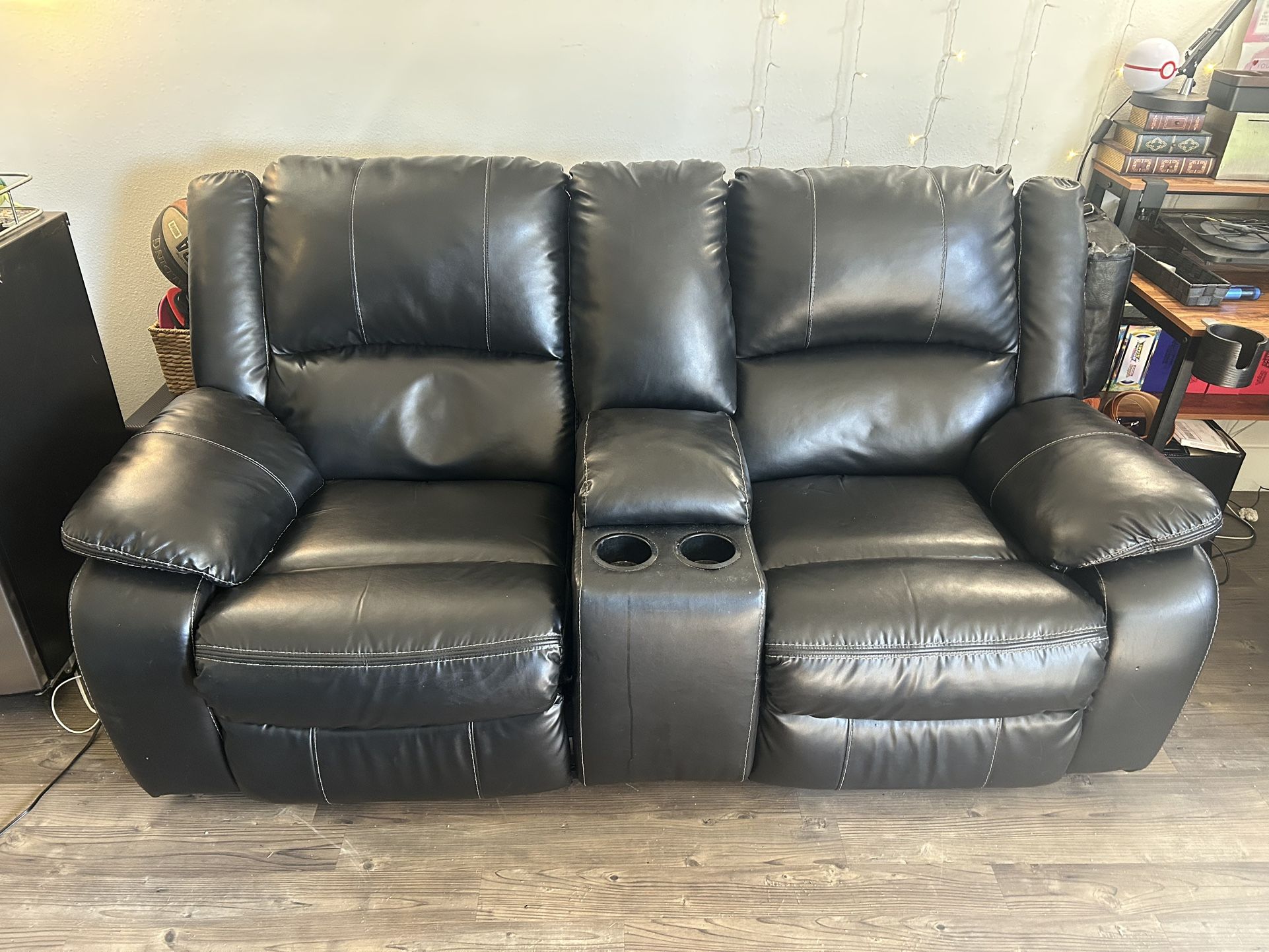 Leather Electric Reclining Loveseat – $200 (Great Condition)