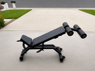 Rogue AB-3 Adjustable Bench + Leg Roller Attachment - Made in the USA - Relocating