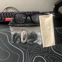 Hey Cyan Smart Glasses – Used Twice, Like New – Full Kit Included