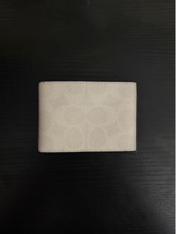 Coach Card Case, Cream/White/ Small