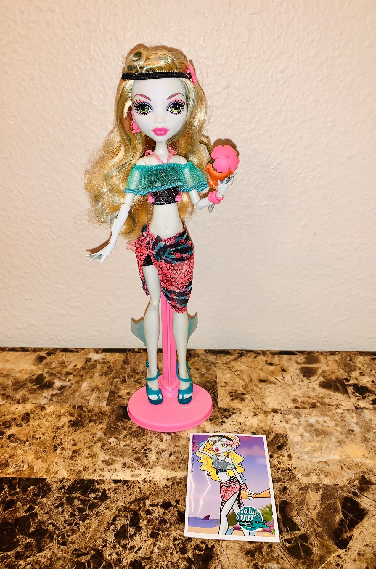 Monster High Skull Shores Lagoona Blue Doll Complete