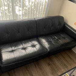 Black Leather Couch