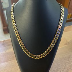 10K Solid Gold Curb Link Chain 